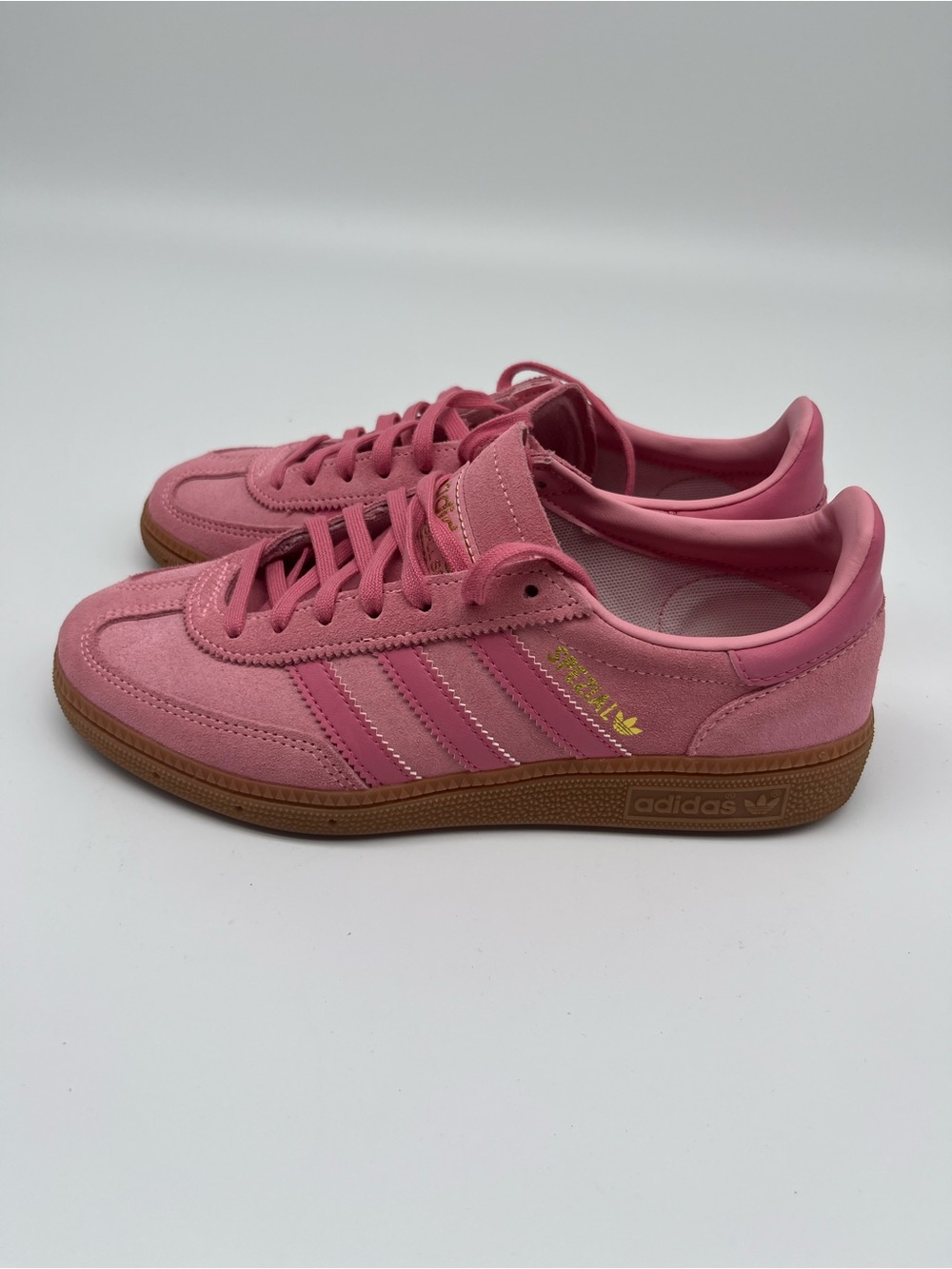 ADIDAS Spezial Pink Suede Sneakers with Gum Sole